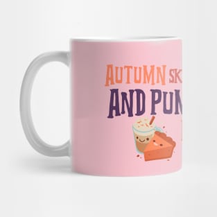 Autumn Skies And Pumpkin Pies Mug